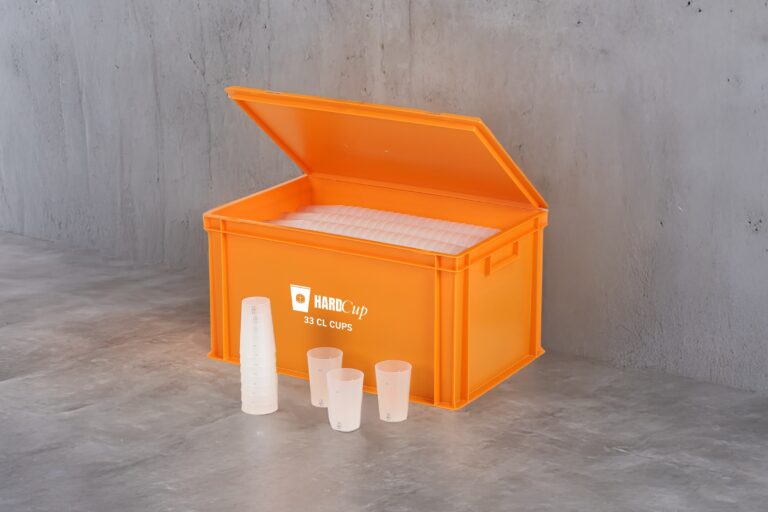 Becherbehälter orange